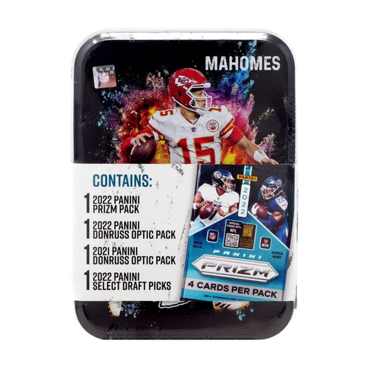 2021-22 MJ Holdings Panini Prizm + Optic Player Themed Football Tin