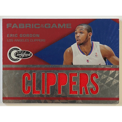2010-11 Totally Certified Eric Gordon Fabric of the Game /299