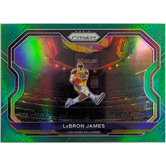 2020-21 Prizm Lebron James “Kobe Tribute Dunk” Green Holo Prizm