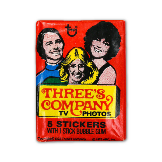 1978 Topps Threes Company TV Photos Sticker Wax Pack