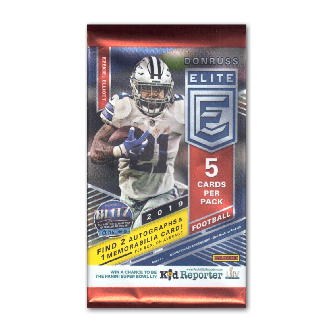 2019 Panini Donruss Elite NFL Football Hobby Pack