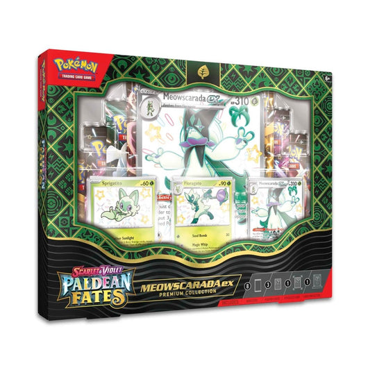 Pokémon Paldean Fates Meowscarada ex Premium Collection Promo Box