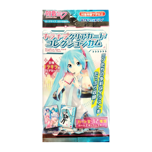 Ensky Hatsune Miku KiraKira Clear Card Gum Collection Booster Pack