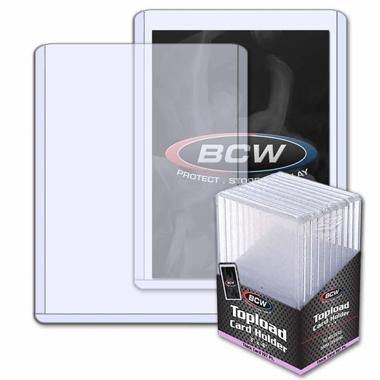 BCW Semi Rigid Thick 3”x4” 197pt Toploaders | Local Legends Cards & Collectibles