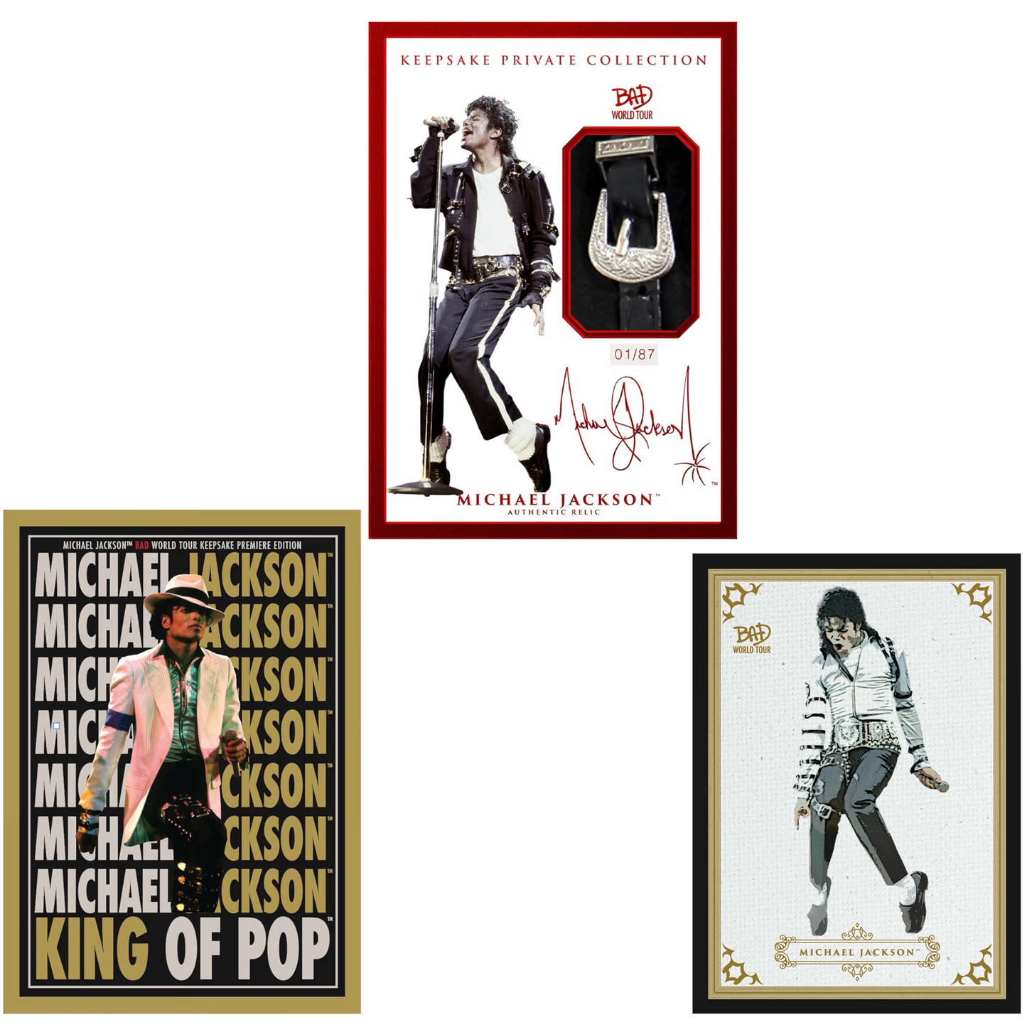 Keepsake Michael Jackson BAD World Tour Hanger Box