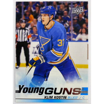 2019-20 Upper Deck Series 2 Klim Kostin Young Guns