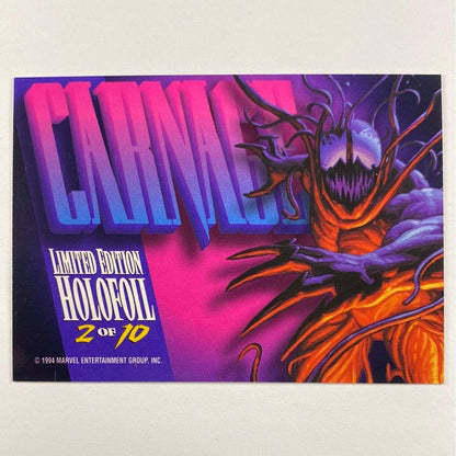 1994 Marvel Masterpieces Carnage Silver HoloFoil