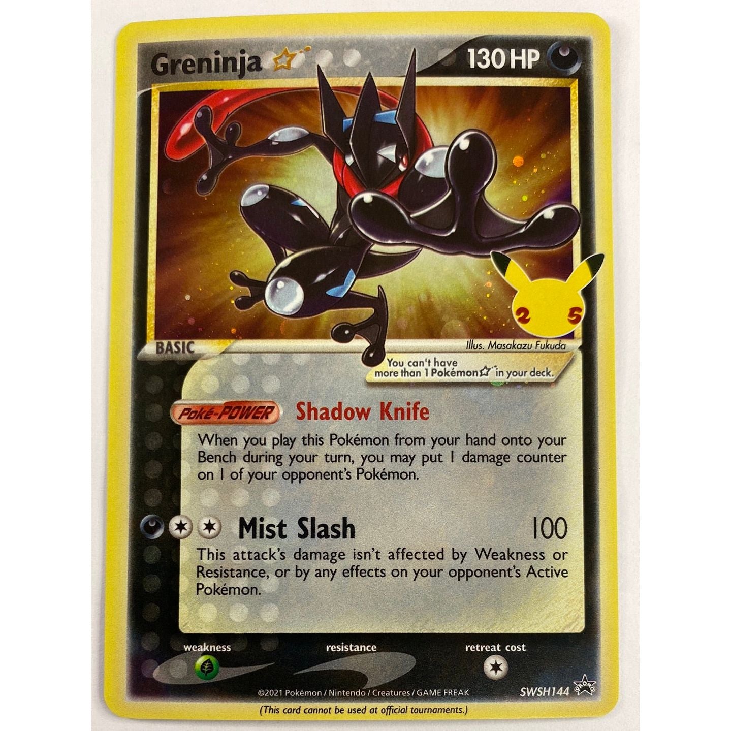 25th Anniversary Greninja Holo Promo SWSH144 | Local Legends Cards & Collectibles