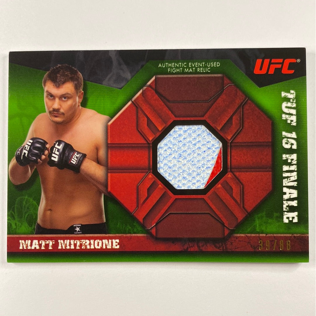 2013 Topps Knockout Matt “The Meathead” Mitrione Emerald TUF Finale Mat Relic /88