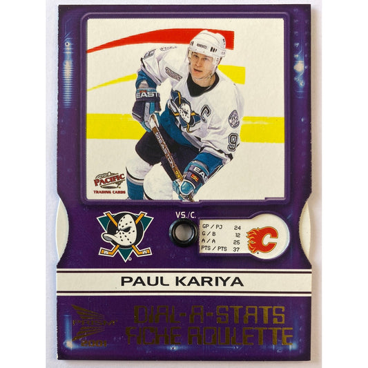 2000-01 Prism Paul Kariya Dial-A-Stats