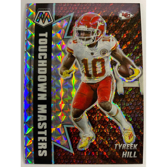 2021 Mosaic Tyreek Hill Touchdown Masters Silver Mosaic Prizm