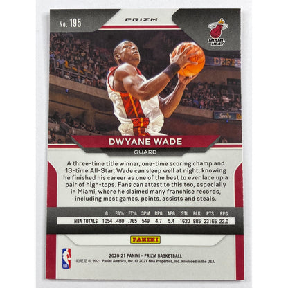 2020-21 Panini Prizm Dwayne Wade Pink Cracked Ice Prizm