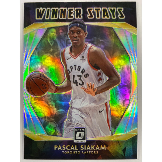 2020-21 Donruss Optic Pascal Siakam Winner Stays Silver Holo Prizm