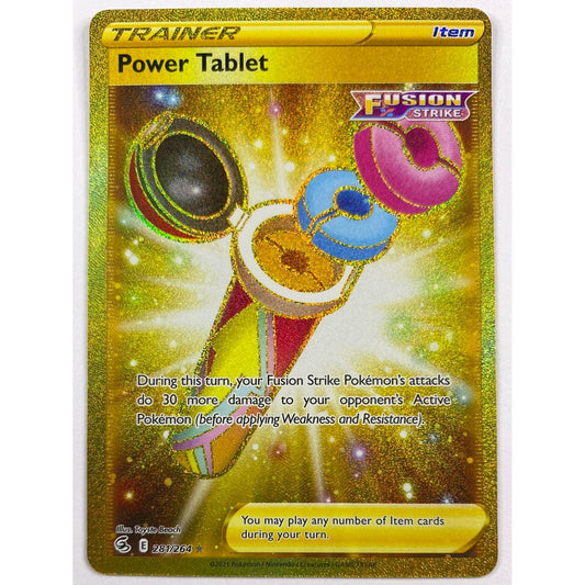 Power Tablet Gold Secret Rare 281/264