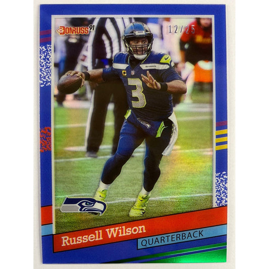 2021 Clearly Donruss Russell Wilson 91’ Retro Clear Cut Refractor /25