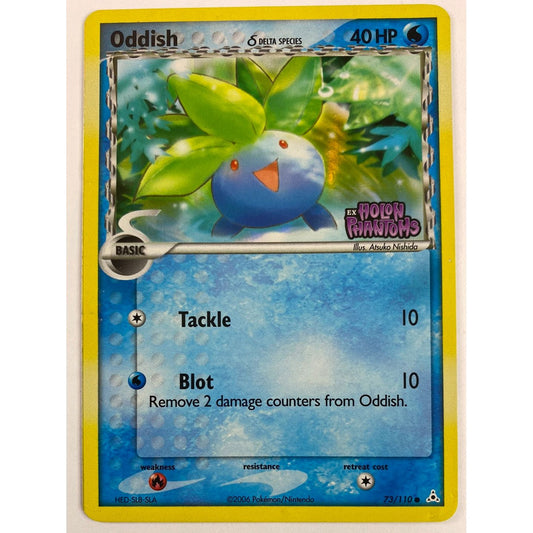 *Stamped Oddish Reverse Holo Common 73/110