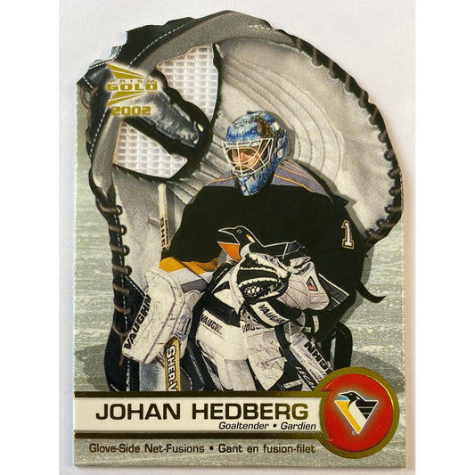 2001-02 Prism Gold Johan Hedberg Glove Side Net Fusions