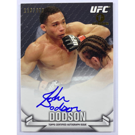 2013 Topps Knockout John Dodson 1st Auto