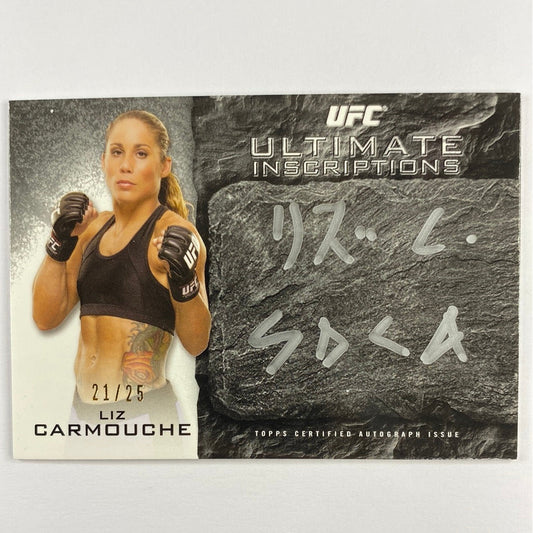 2014 Topps Knockout Liz Carmouche Ultimate Inscriptions /25