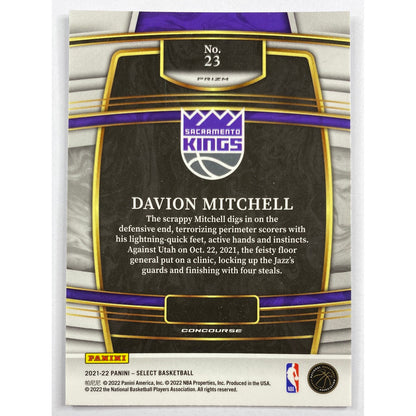 2021-22 Select Davion Mitchell Blue Shimmer Prizm RC | Local Legends Cards & Collectibles
