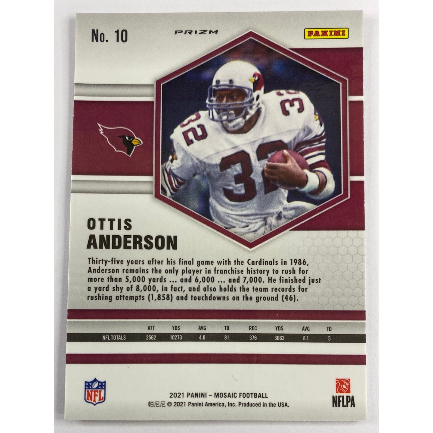 2021 Mosaic Ottis Anderson Silver Mosaic Prizm