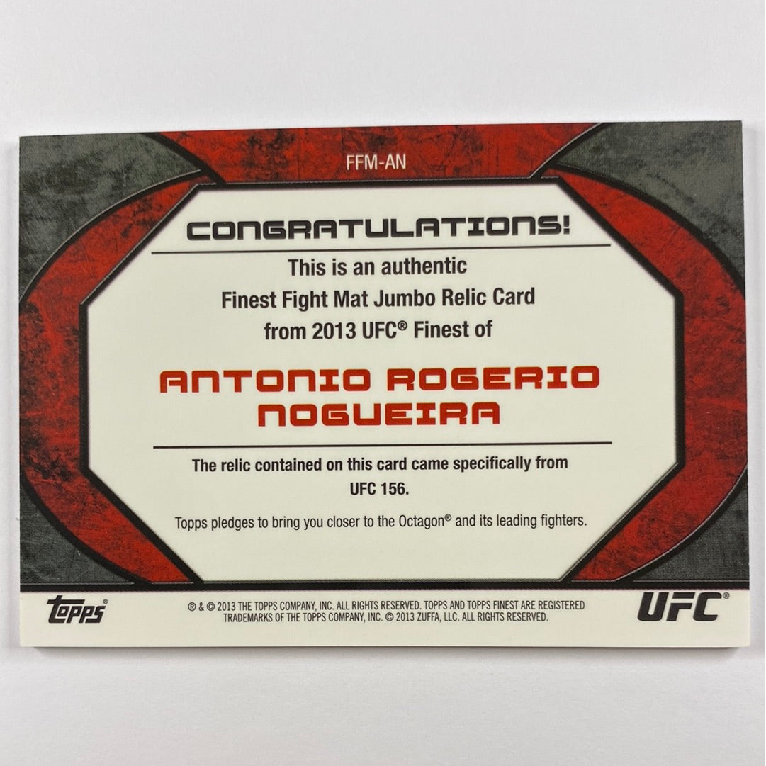 2013 Topps Finest Antonio “Big Nog” Rogerio Nogueiro Jumbo Fight Mat