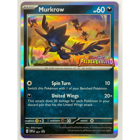 Murkrow Holo Black Star Promo SVP 21