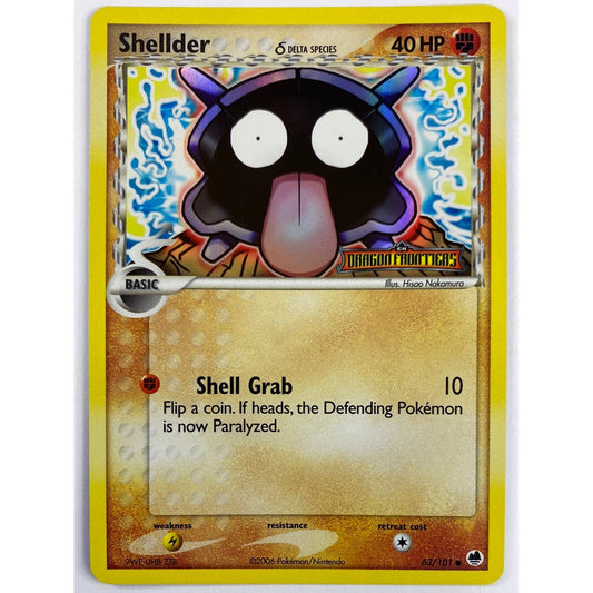 *Stamped Shellder Reverse Holo Common 63/101