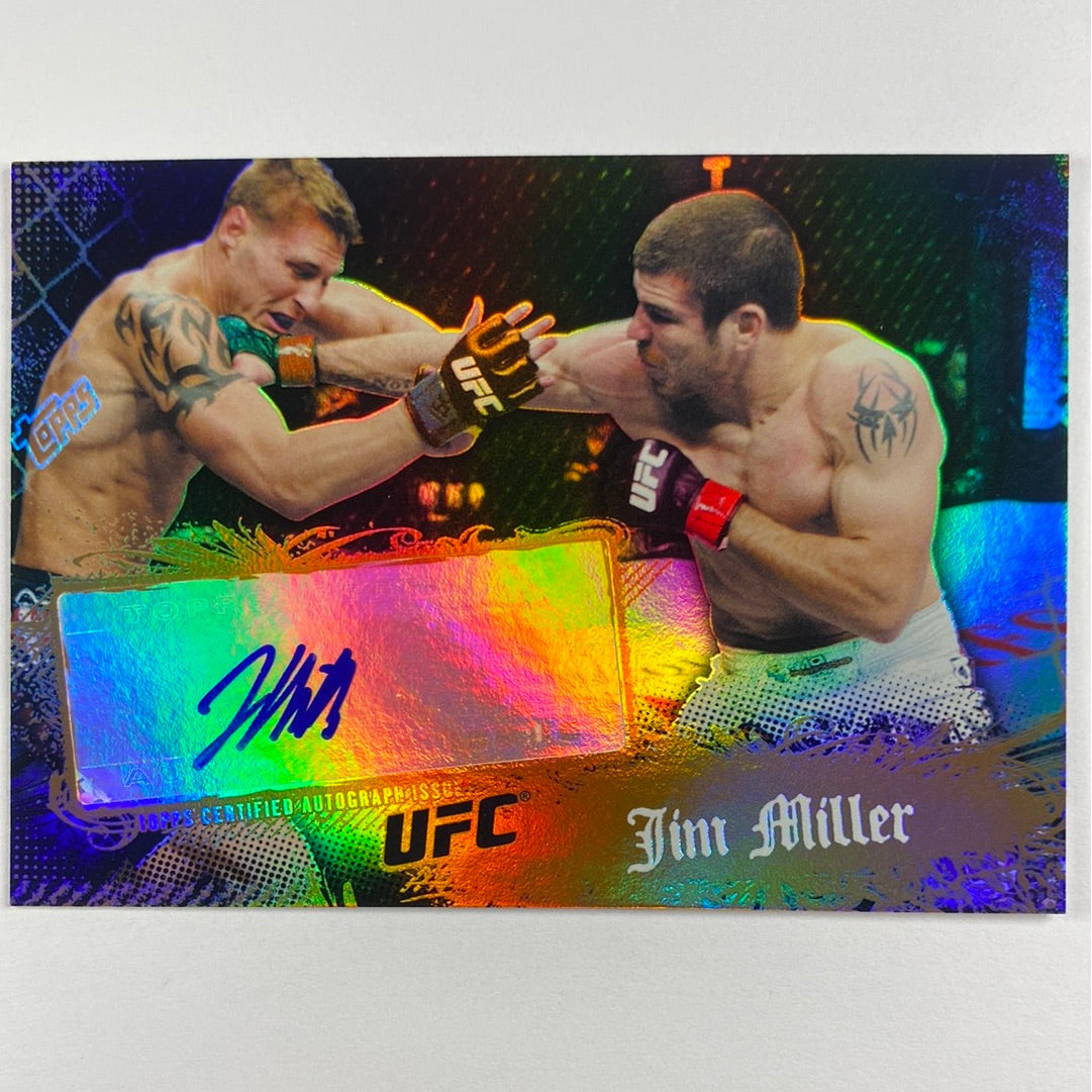 2010 Topps Jim Miller Authentic Auto Refractor /50