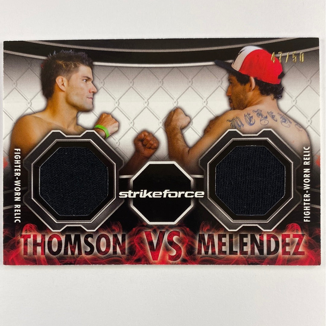 2013 Topps Knockout Gilbert Melendez / Josh Thomson Memorable Matchups /50