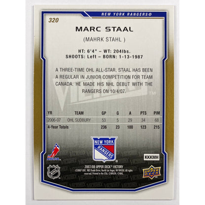 2007-08 Victory Marc Staal RC