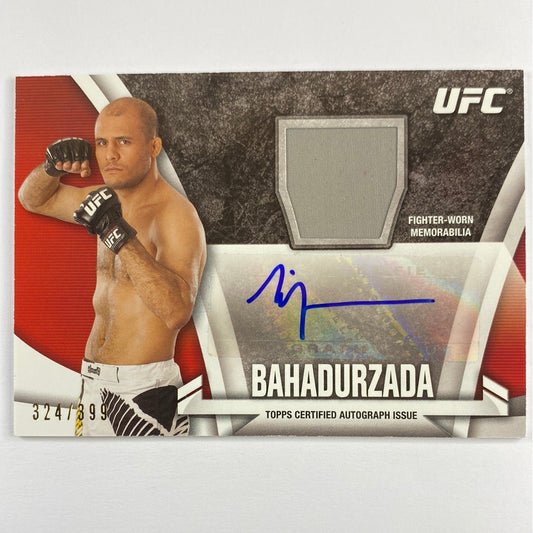 2013 Topps Knockout Siyar Bahadurzada Autographed Relic /399