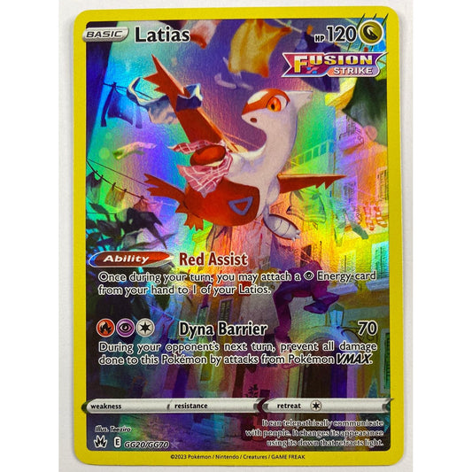 Latias Galarian Gallery Holo GG20/GG70