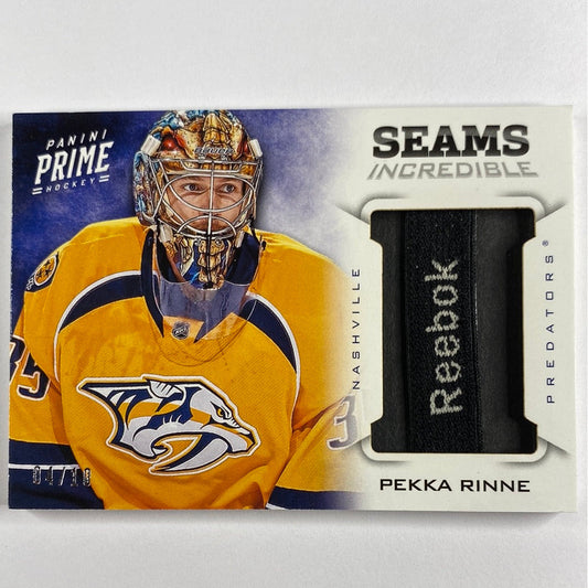 2013-14 Panini Prime Pekka Rinne Seams Incredible/10