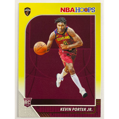 2019-20 Hoops Kevin Porter Jr Yellow Flood RC