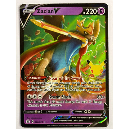 Zacian V Full Art Ultra Rare 16/25