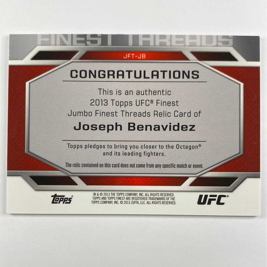 2013 Topps Finest Joseph Benavidez X-Fractor Fighter Worn Relic /188