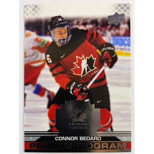 2022 Team Canada Juniors Connor Bedard Pride of the Program