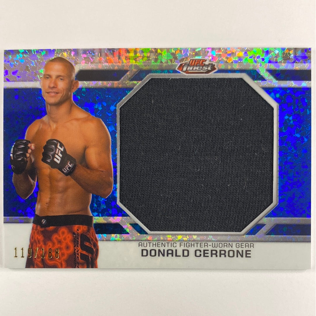 2013 Topps Finest Donald “Cowboy” Cerrone X-Fractor Fighter Worn Relic /188