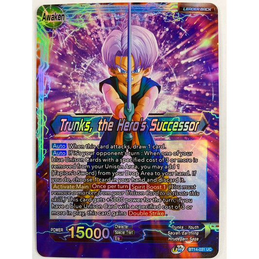 Trunks & Trunks, The Hero’s Successor BT14-031 UC