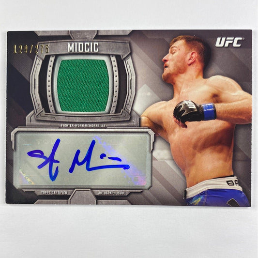2014 Topps Knockout Stipe Miocic Autographed Relic /275