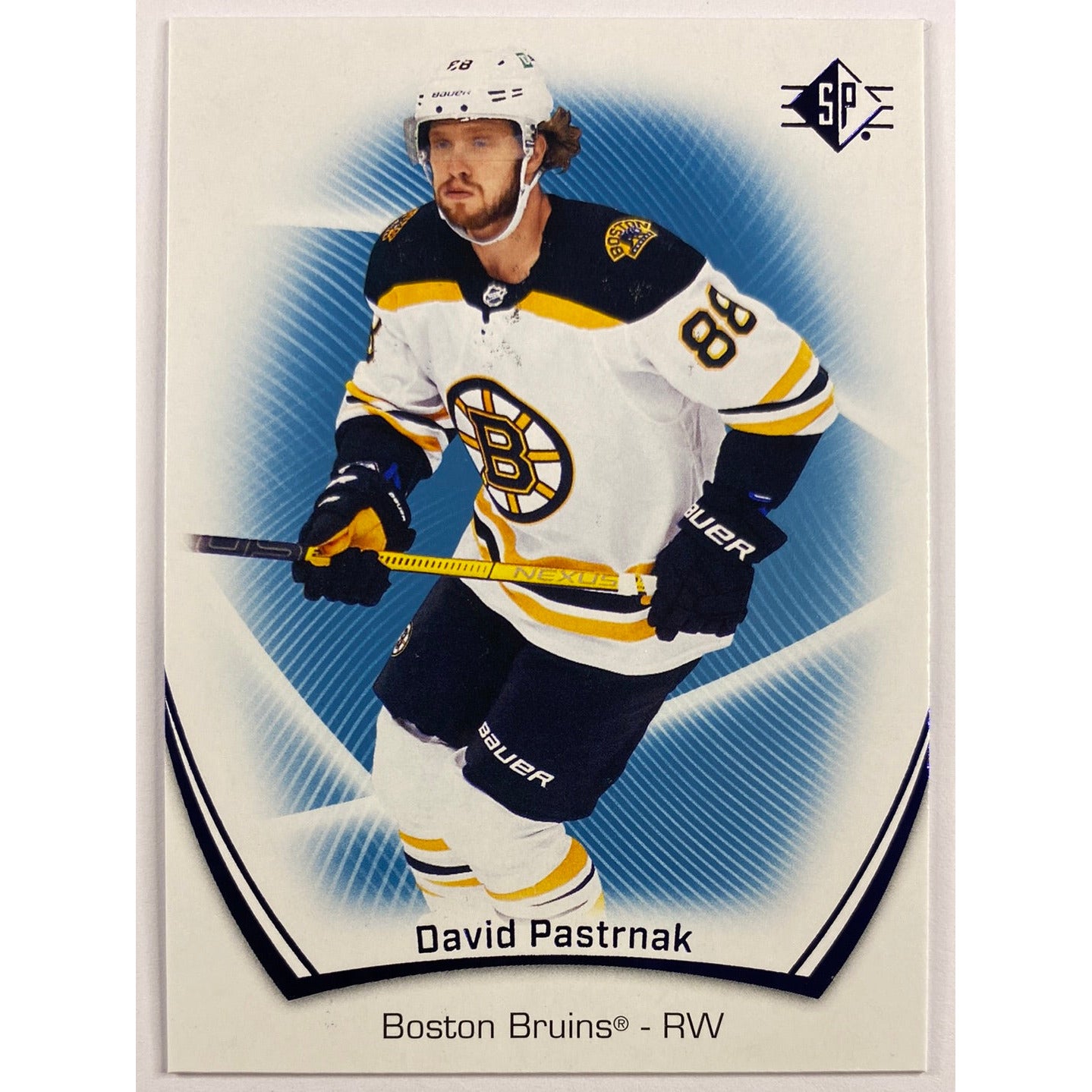 2021-22 SP David Pastrnak Blue Parallel