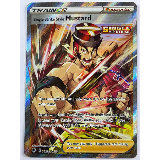 Single Strike Style Mustard Trainer Gallery Holo TG28/TG30