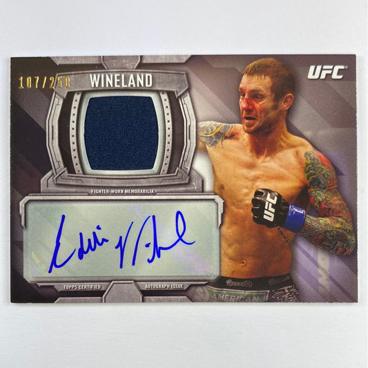 2014 Topps Knockout Eddie Wineland Auto Relic /250