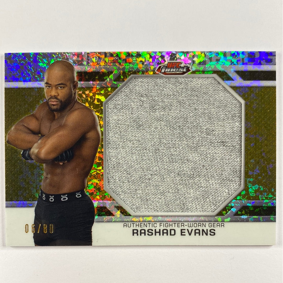 2013 Topps Finest “Sugar” Rashad Evans Jumbo Finest Threads X-Fractor 6/88