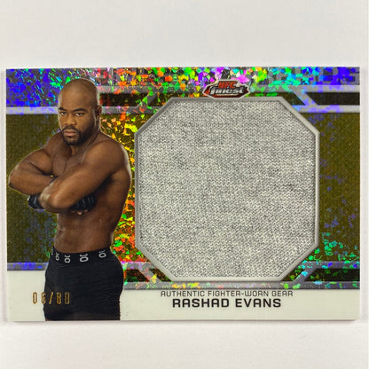 2013 Topps Finest “Sugar” Rashad Evans Jumbo Finest Threads X-Fractor 6/88