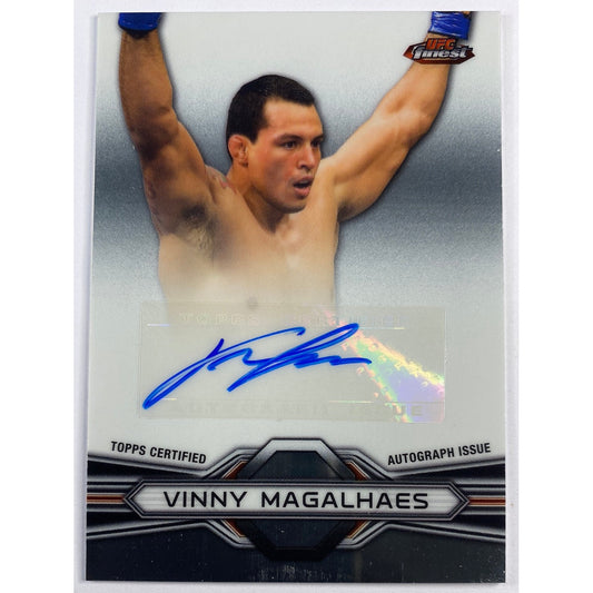 2013 Topps Finest Vinny Magalhaes Finest Fighters Auto