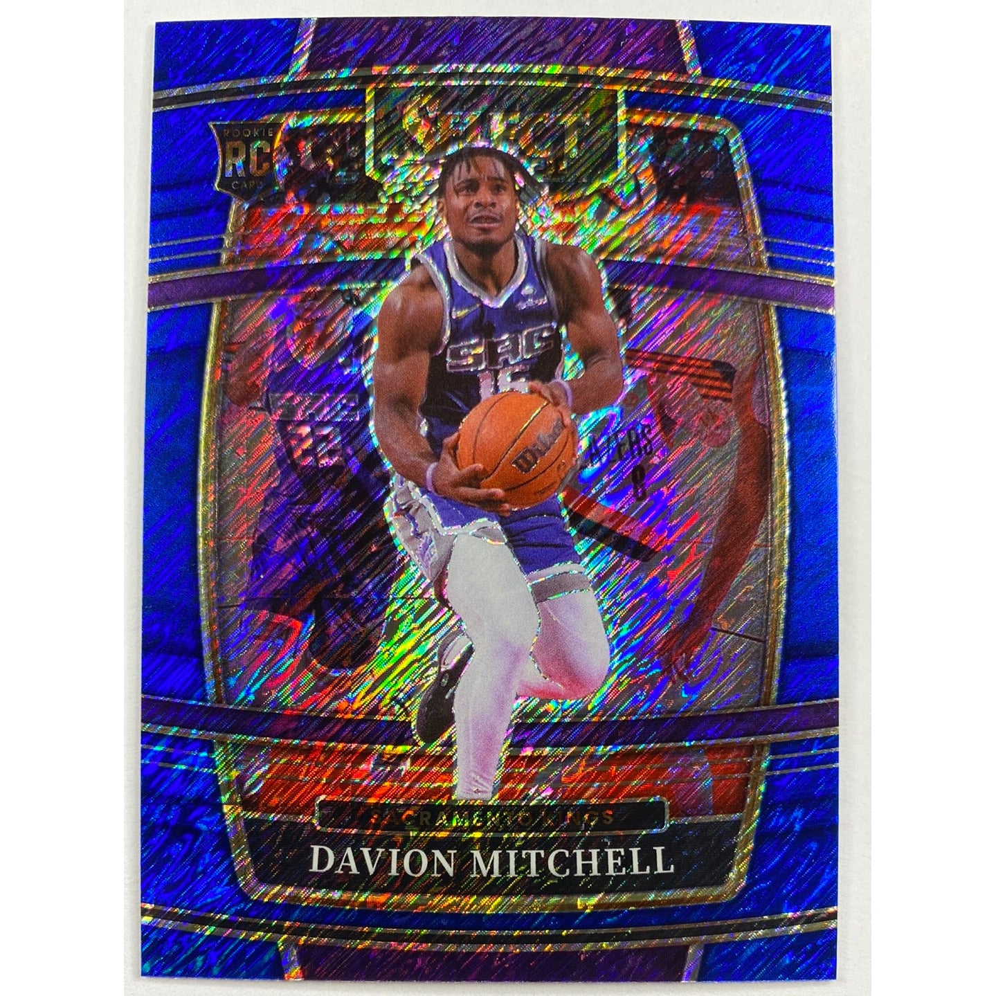 2021-22 Select Davion Mitchell Blue Shimmer Prizm RC | Local Legends Cards & Collectibles