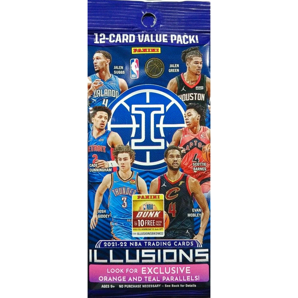 2021-22 Panini Illusions NBA Basketball Value Cello Pack