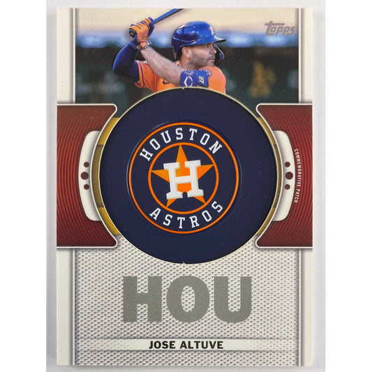2023 Topps Jose Altuve Team Logo Patch Relic